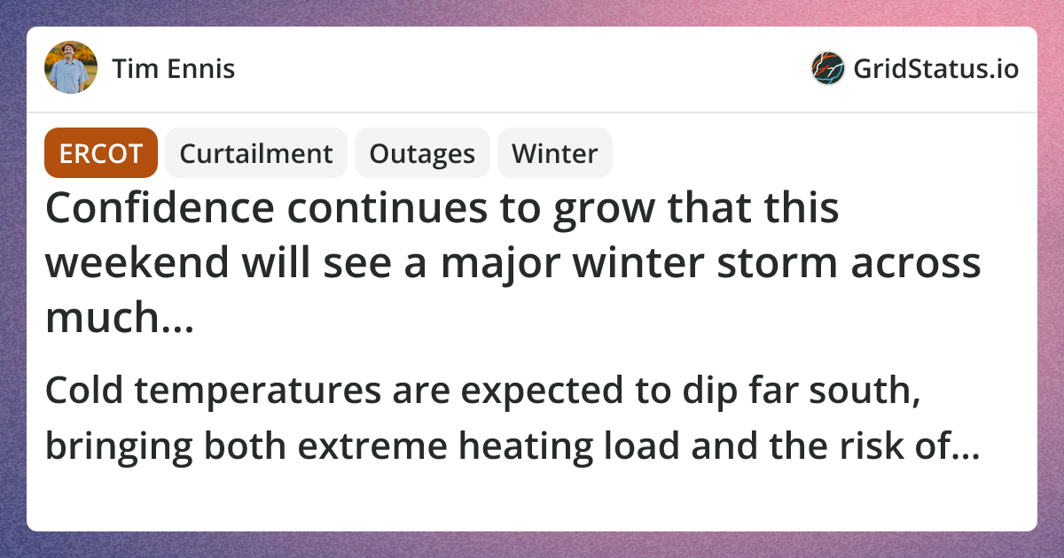 Confidence continues to grow that this weekend will see a major winter ...
