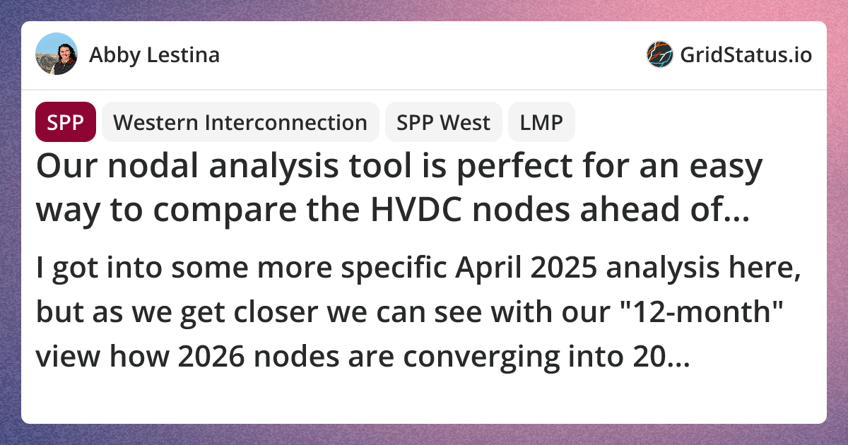 Our nodal analysis tool is perfect for an easy way to compare the HVDC ...