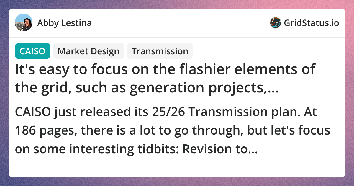 It's easy to focus on the flashier elements of the grid, such as generation
