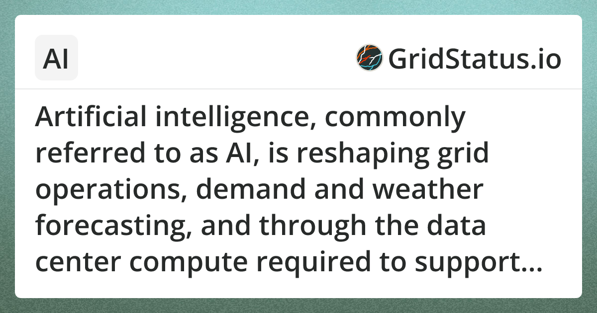 Insights - AI | Grid Status