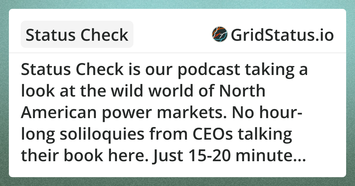 Insights - Status Check | Grid Status